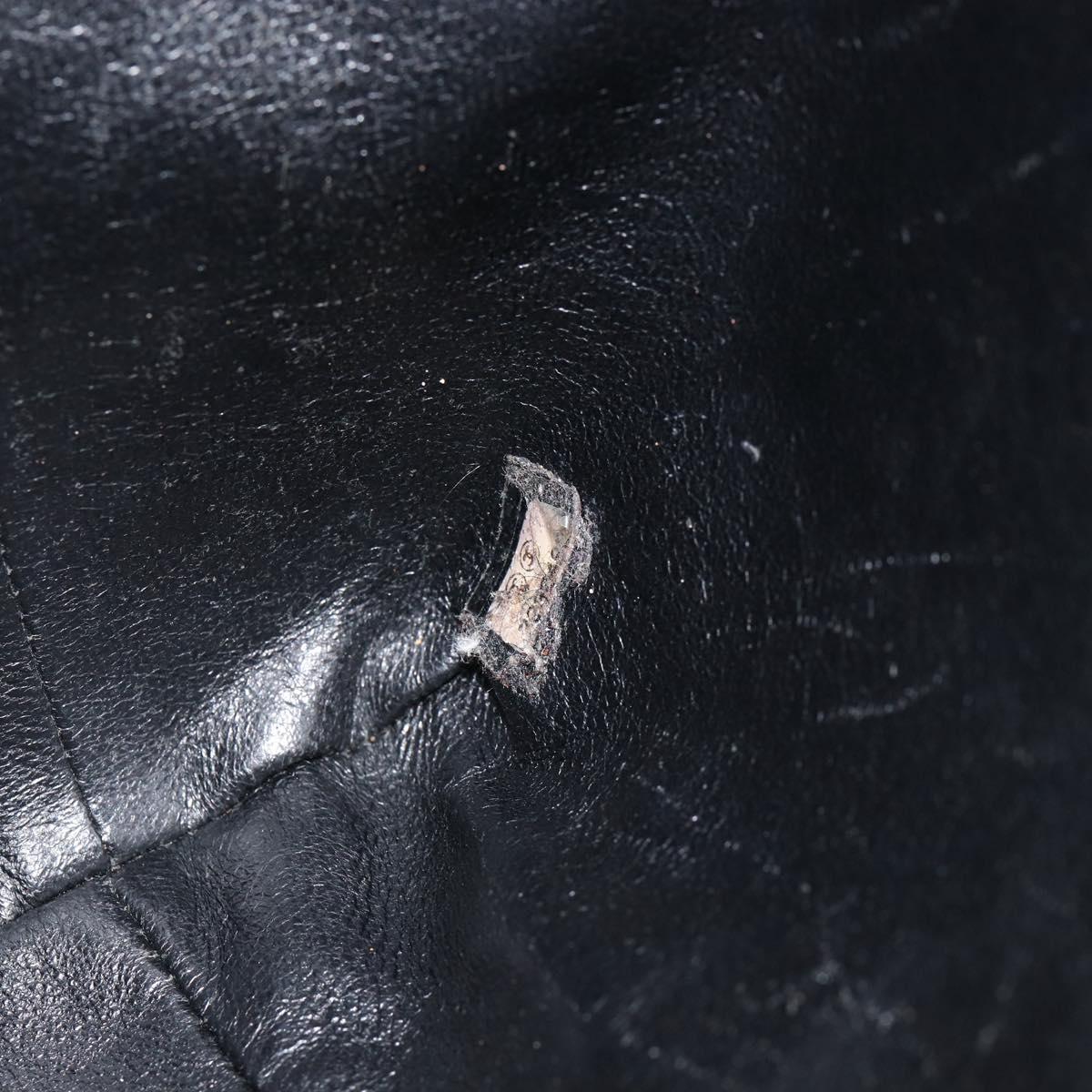 CHANEL Chain Tote Bag Cotton Beige Gold CC Auth 155323