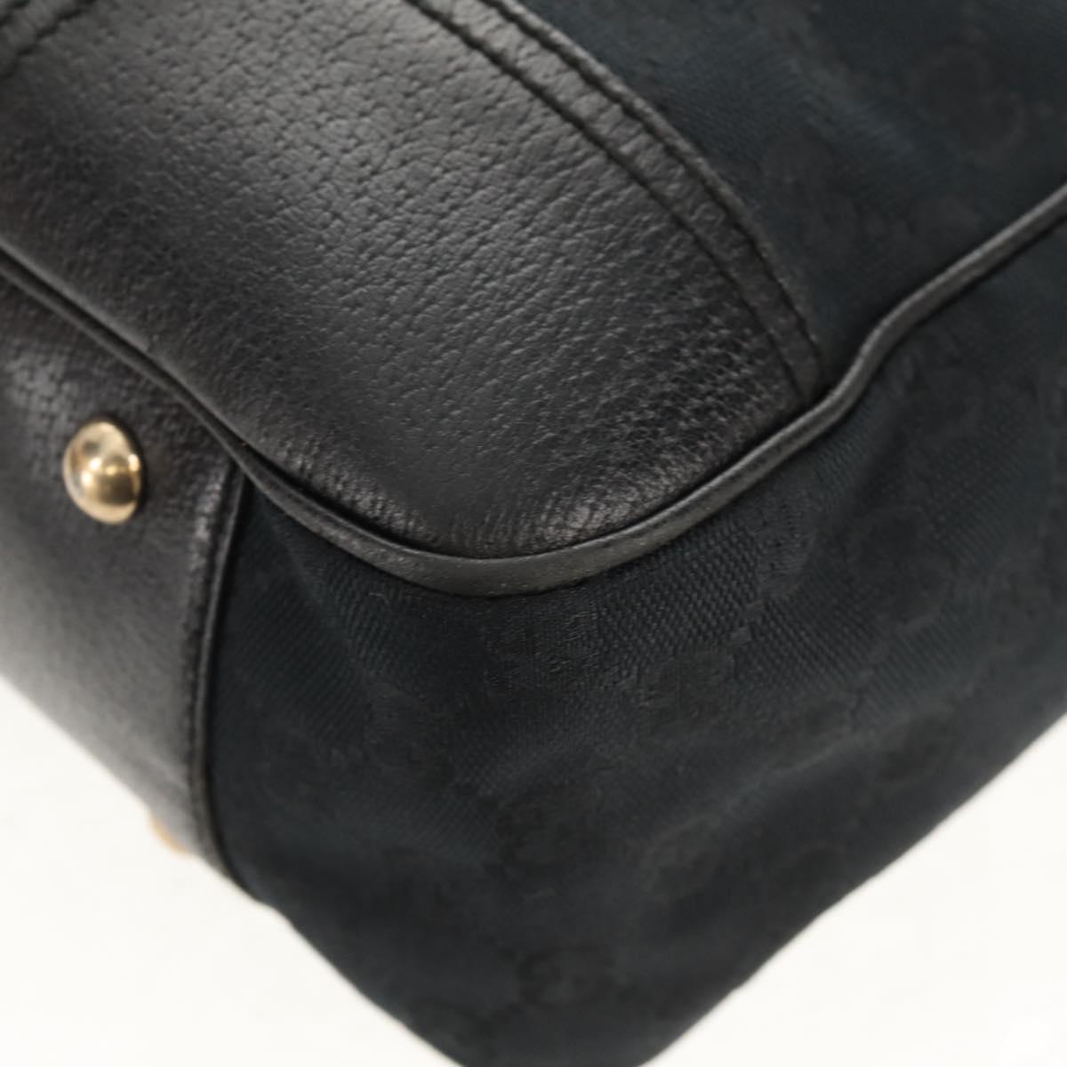 Old GUCCI GG Canvas Web Sherry Line Pretty Bag Black Red 163805 Auth 155348V