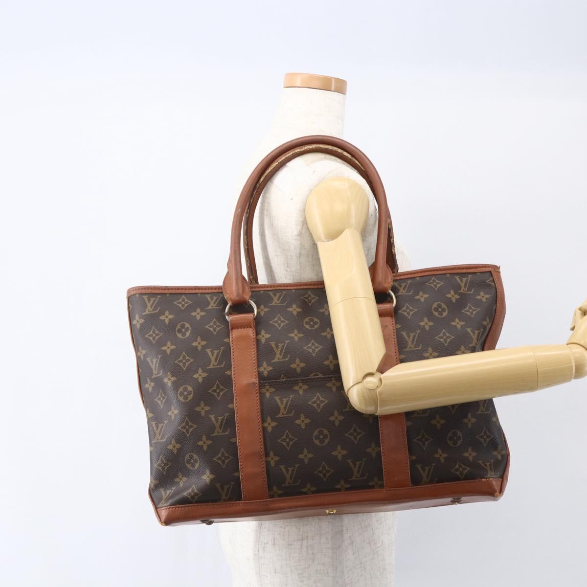 LOUIS VUITTON Monogram Sack Weekend PM Hand Bag M42425 LV Auth 155355