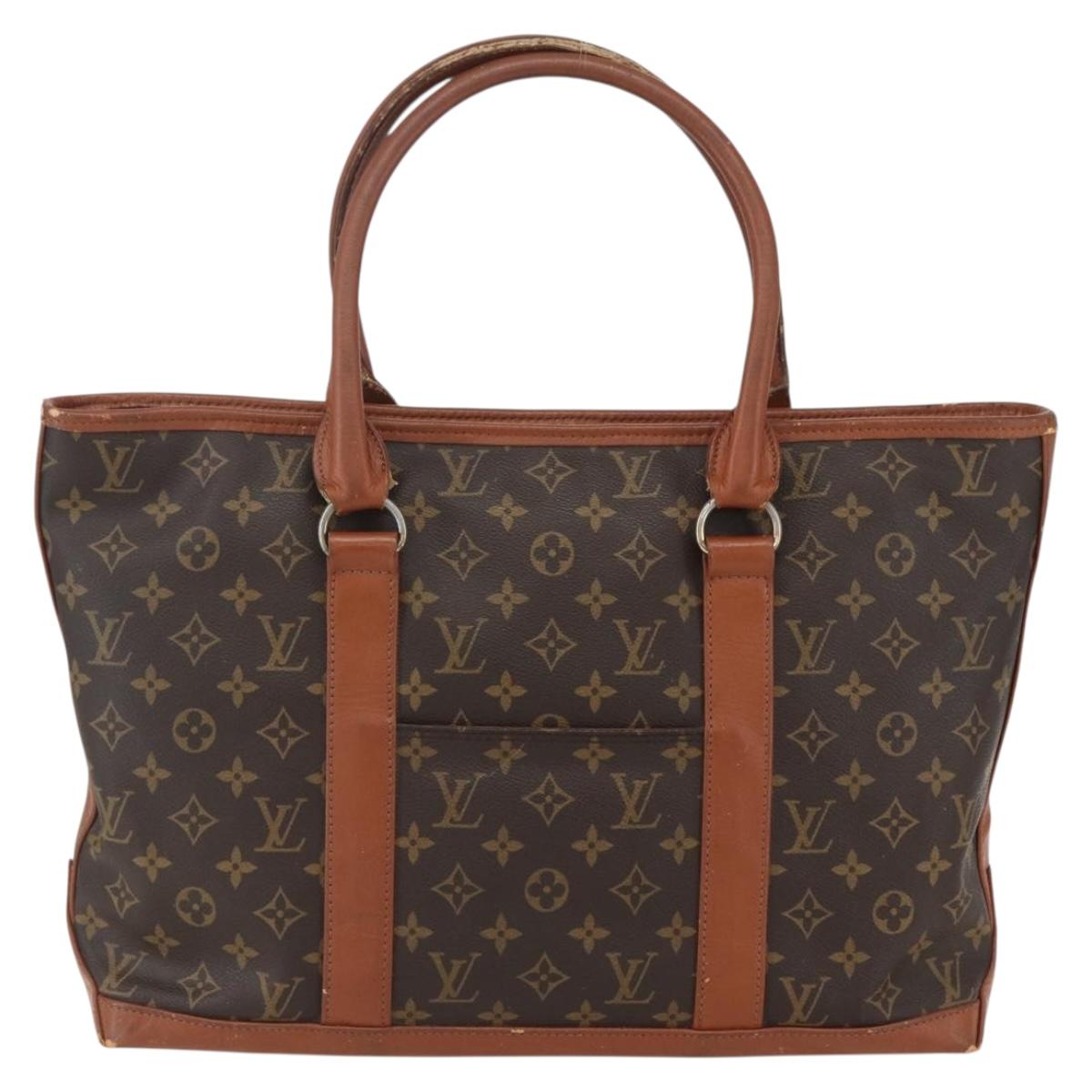 LOUIS VUITTON Monogram Sack Weekend PM Hand Bag M42425 LV Auth 155355