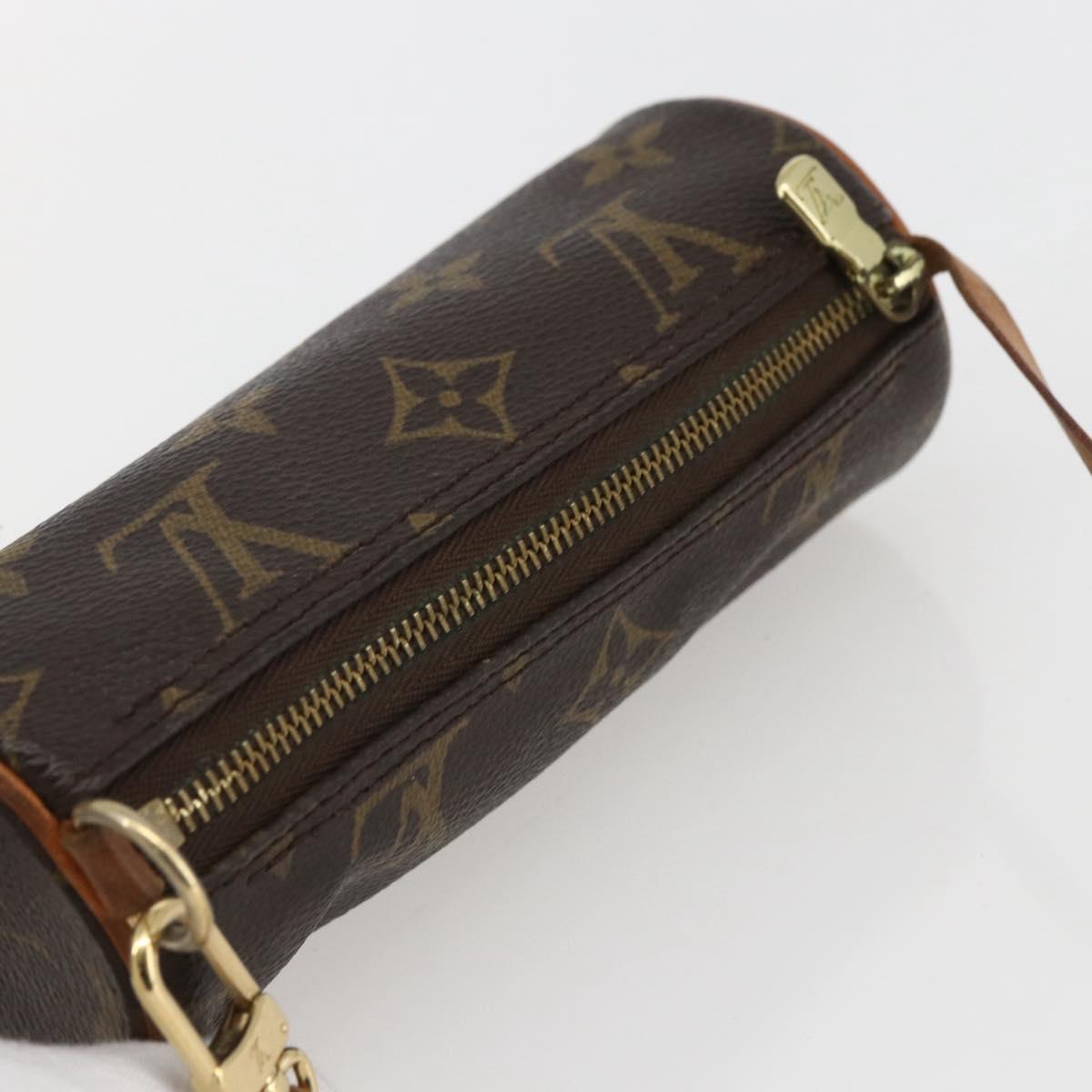 LOUIS VUITTON Monogram Papillon Pouch Pouch LV Auth 155360