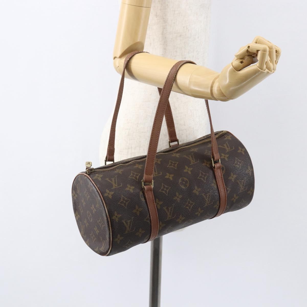 LOUIS VUITTON Monogram Papillon 30 Hand Bag M51385 LV Auth 155361