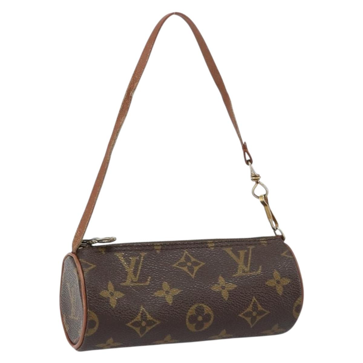 LOUIS VUITTON Monogram Papillon Pouch LV Auth 155362