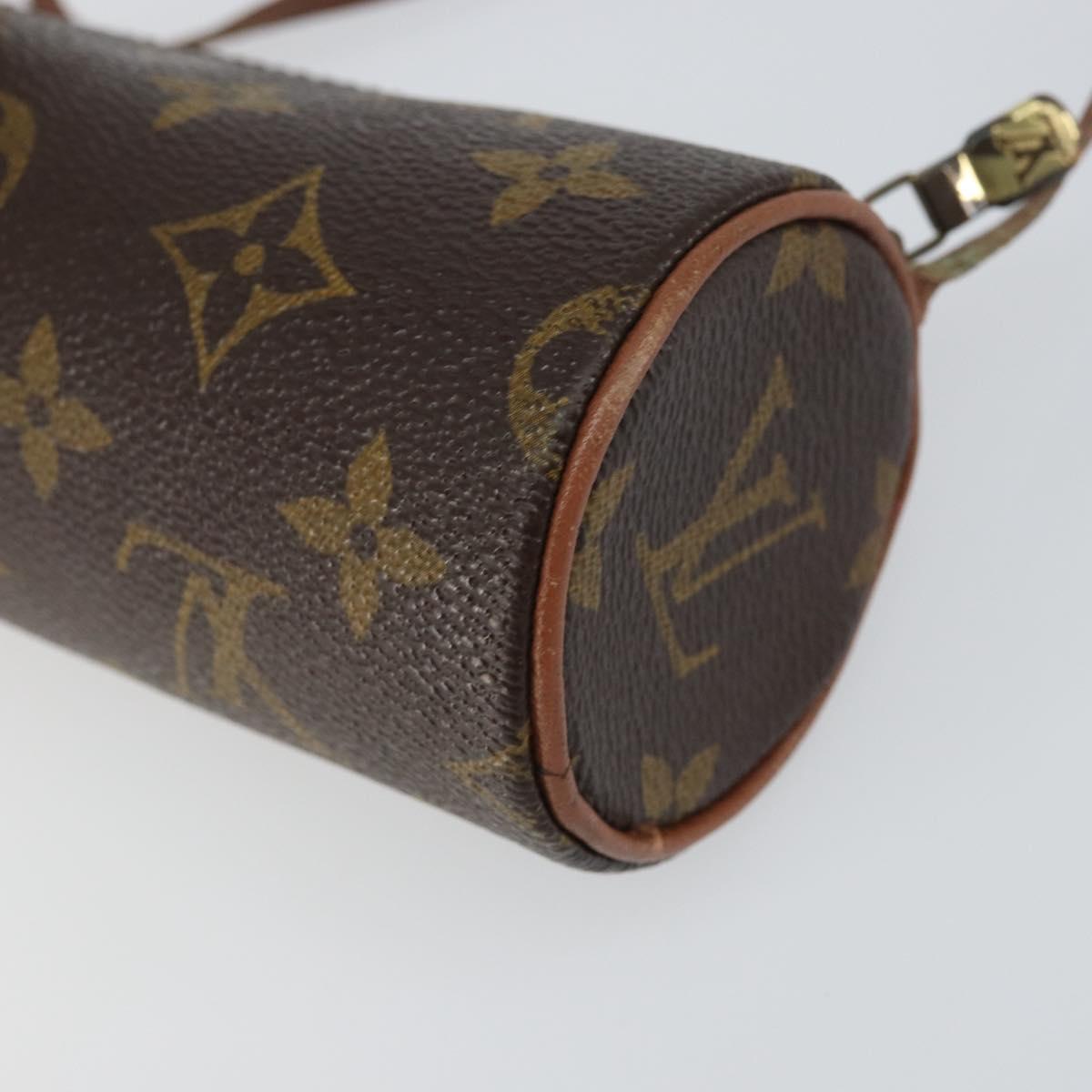 LOUIS VUITTON Monogram Papillon Pouch LV Auth 155362