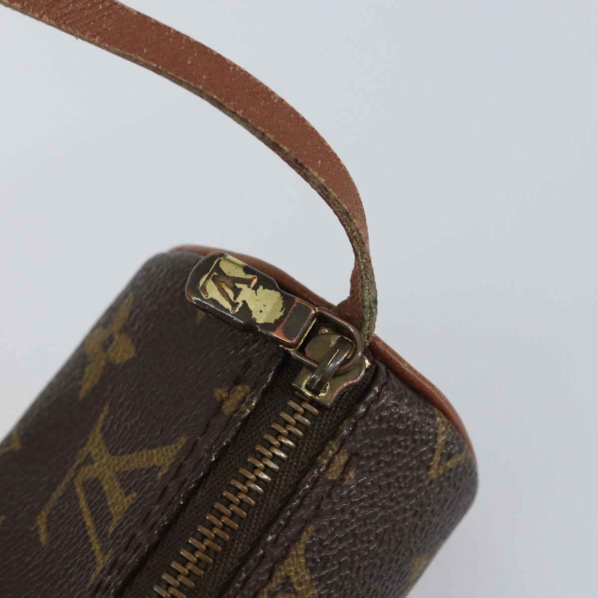 LOUIS VUITTON Monogram Papillon Pouch LV Auth 155362