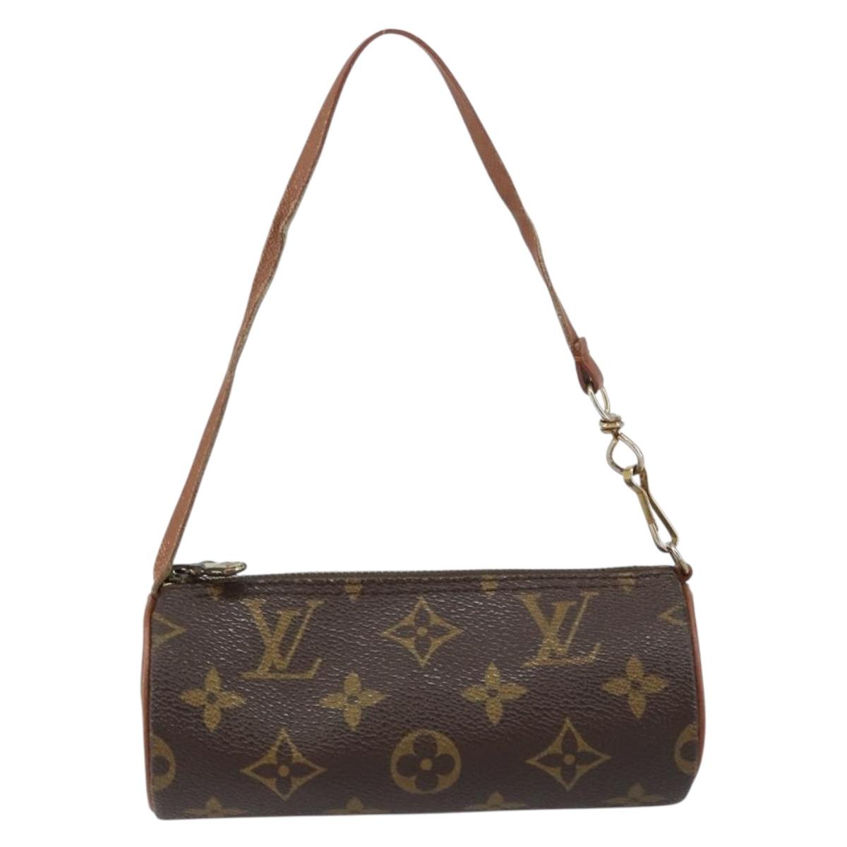 LOUIS VUITTON Monogram Papillon Pouch LV Auth 155362