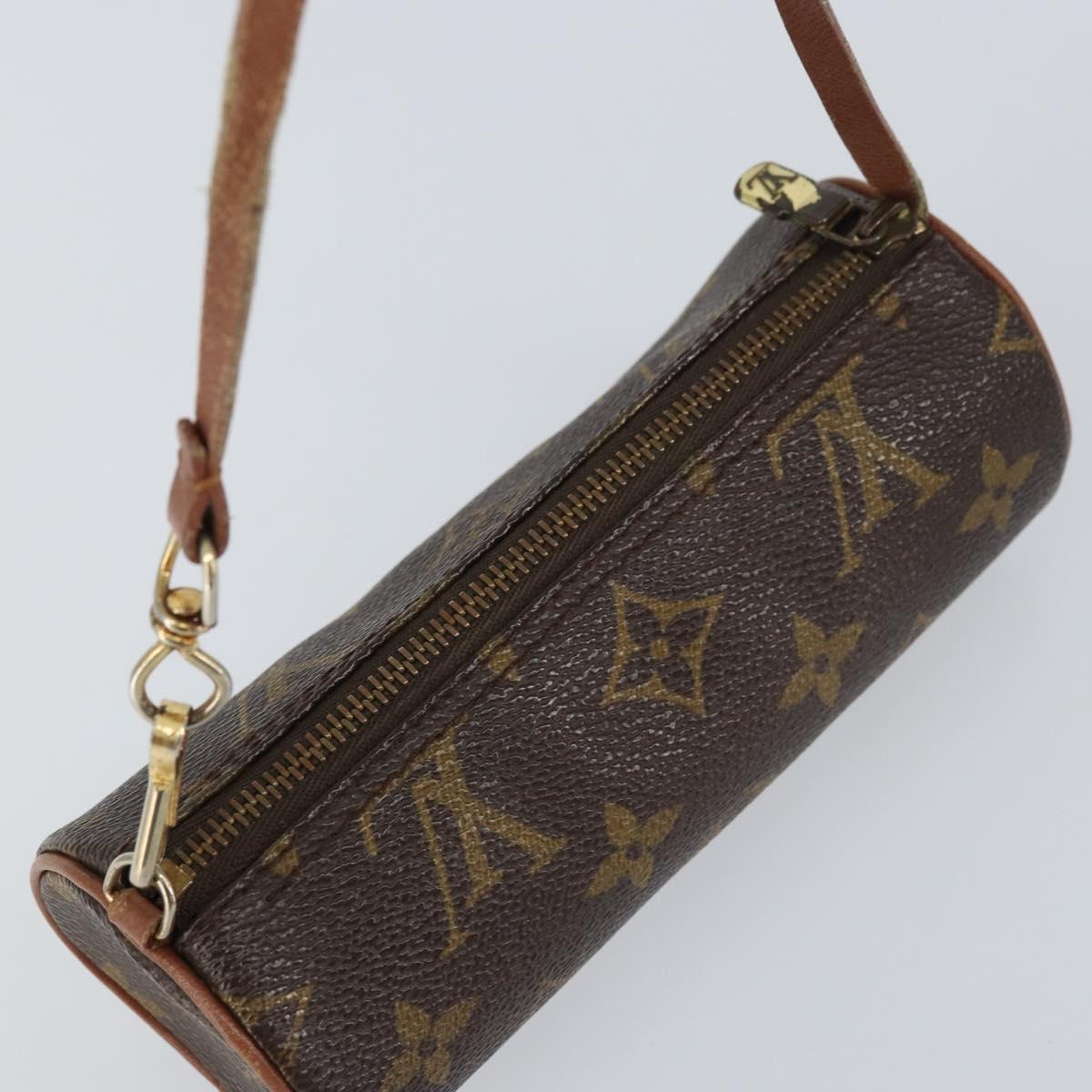 LOUIS VUITTON Monogram Papillon Pouch LV Auth 155362