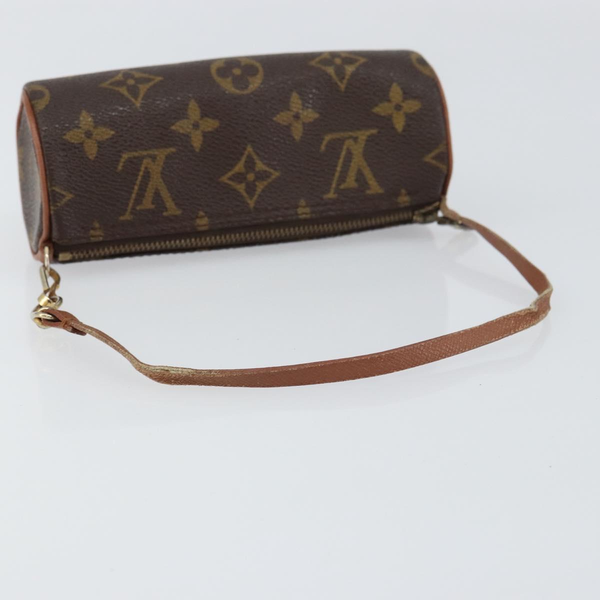 LOUIS VUITTON Monogram Papillon Pouch LV Auth 155362