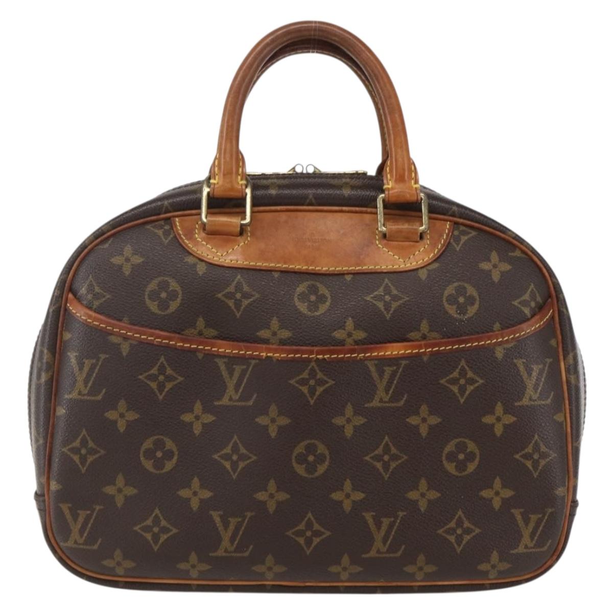 LOUIS VUITTON Monogram Trouville Hand Bag M42228 LV Auth 155365
