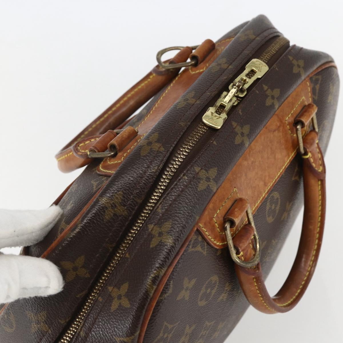 LOUIS VUITTON Monogram Trouville Hand Bag M42228 LV Auth 155365