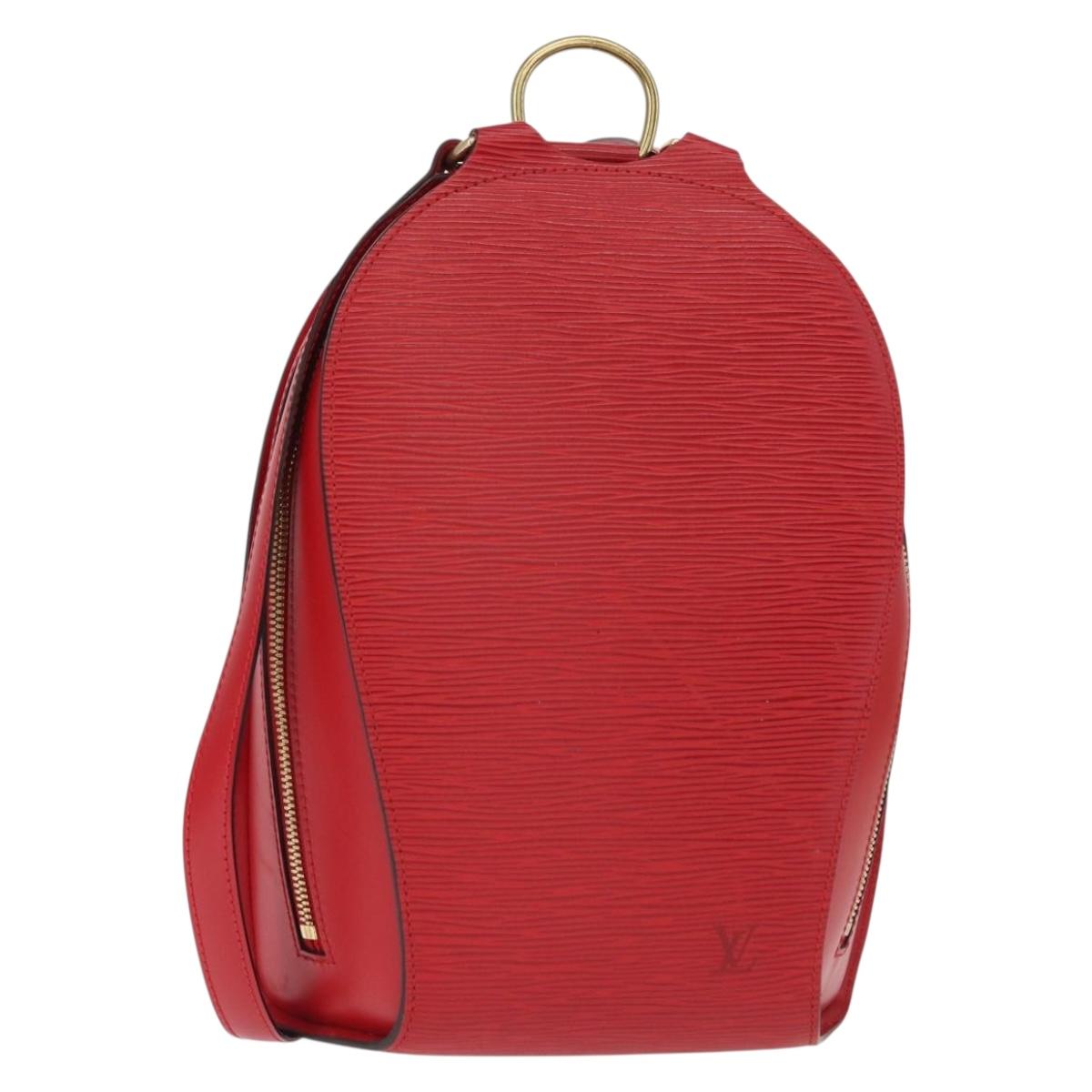LOUIS VUITTON Epi Mabillon Backpack Castilian Red M52237 LV Auth 155376