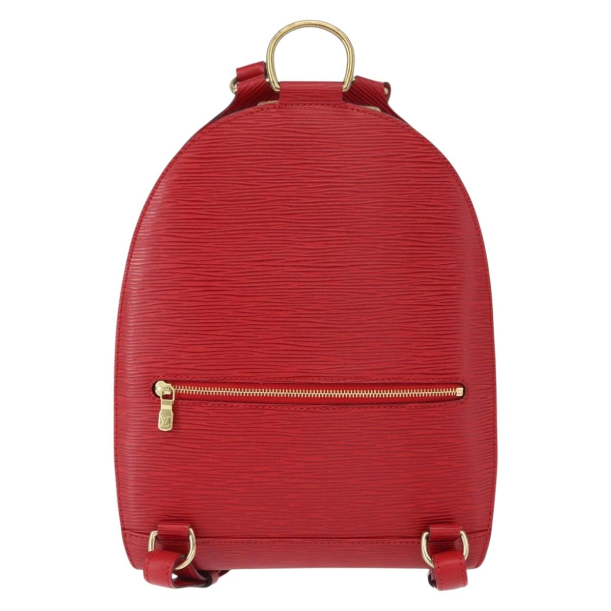 LOUIS VUITTON Epi Mabillon Backpack Castilian Red M52237 LV Auth 155376