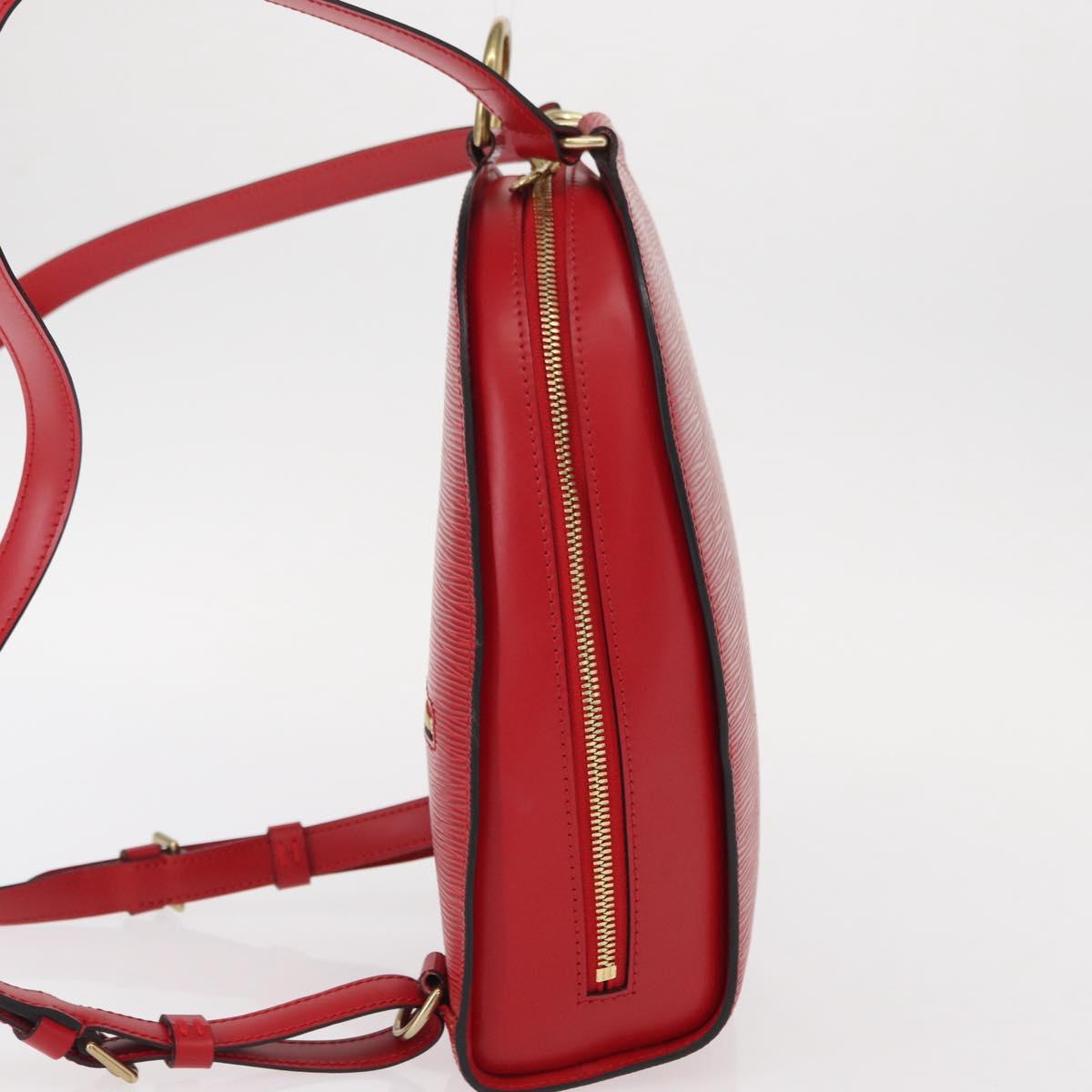 LOUIS VUITTON Epi Mabillon Backpack Castilian Red M52237 LV Auth 155376