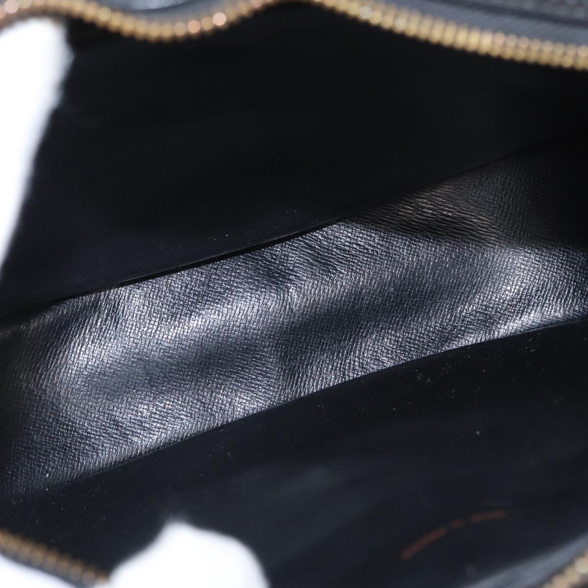 LOUIS VUITTON Epi Jeune Fille MM Shoulder Bag Black M52152 LV Auth 155378