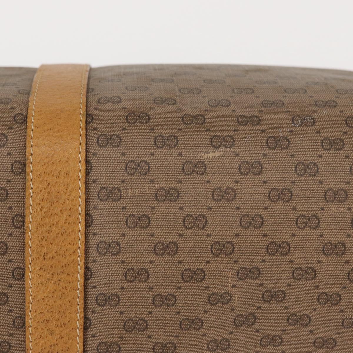 GUCCI Micro GG Supreme Web Sherry Line Bag PVC Beige Gold 40 02 007 Auth 155381