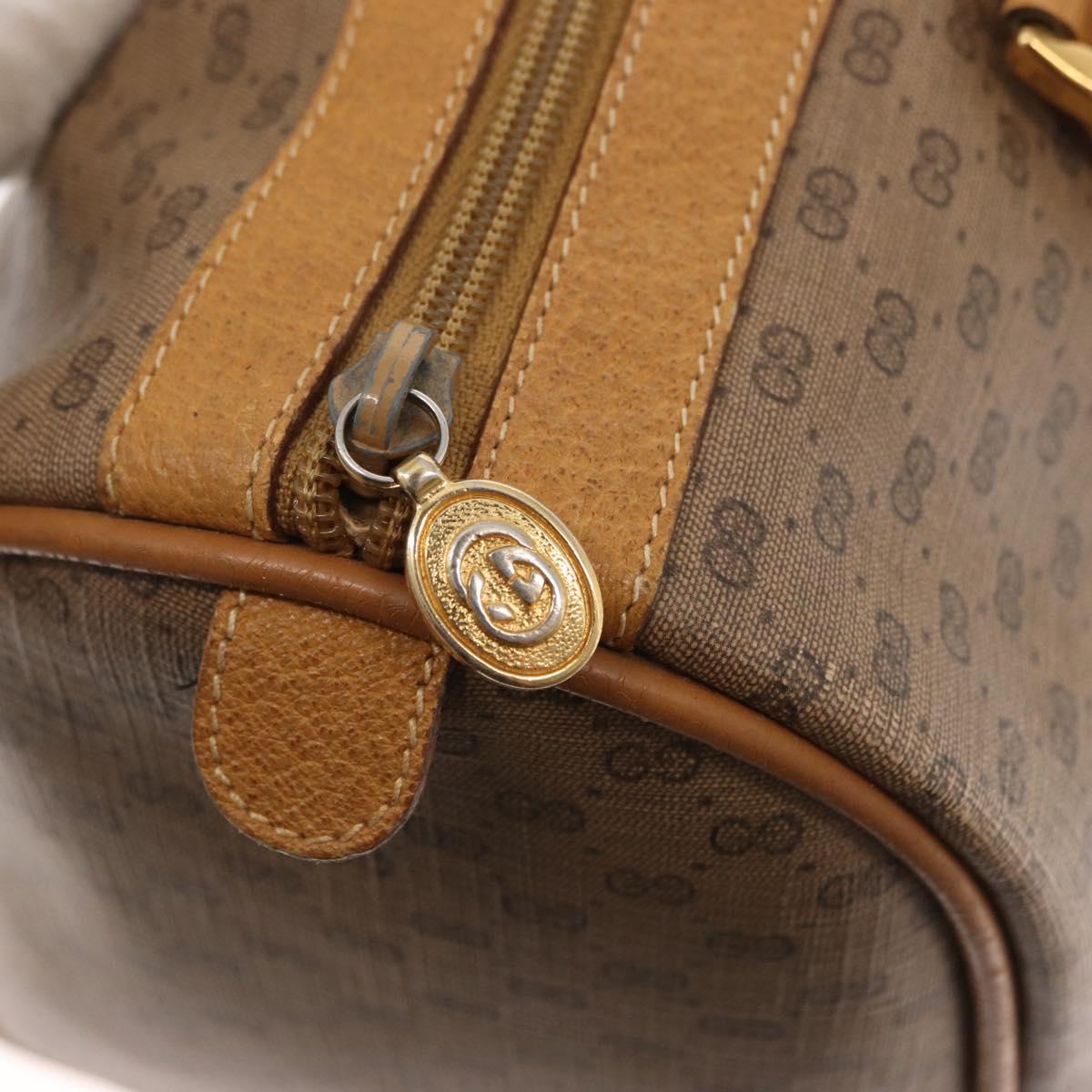 GUCCI Micro GG Supreme Web Sherry Line Bag PVC Beige Gold 40 02 007 Auth 155381