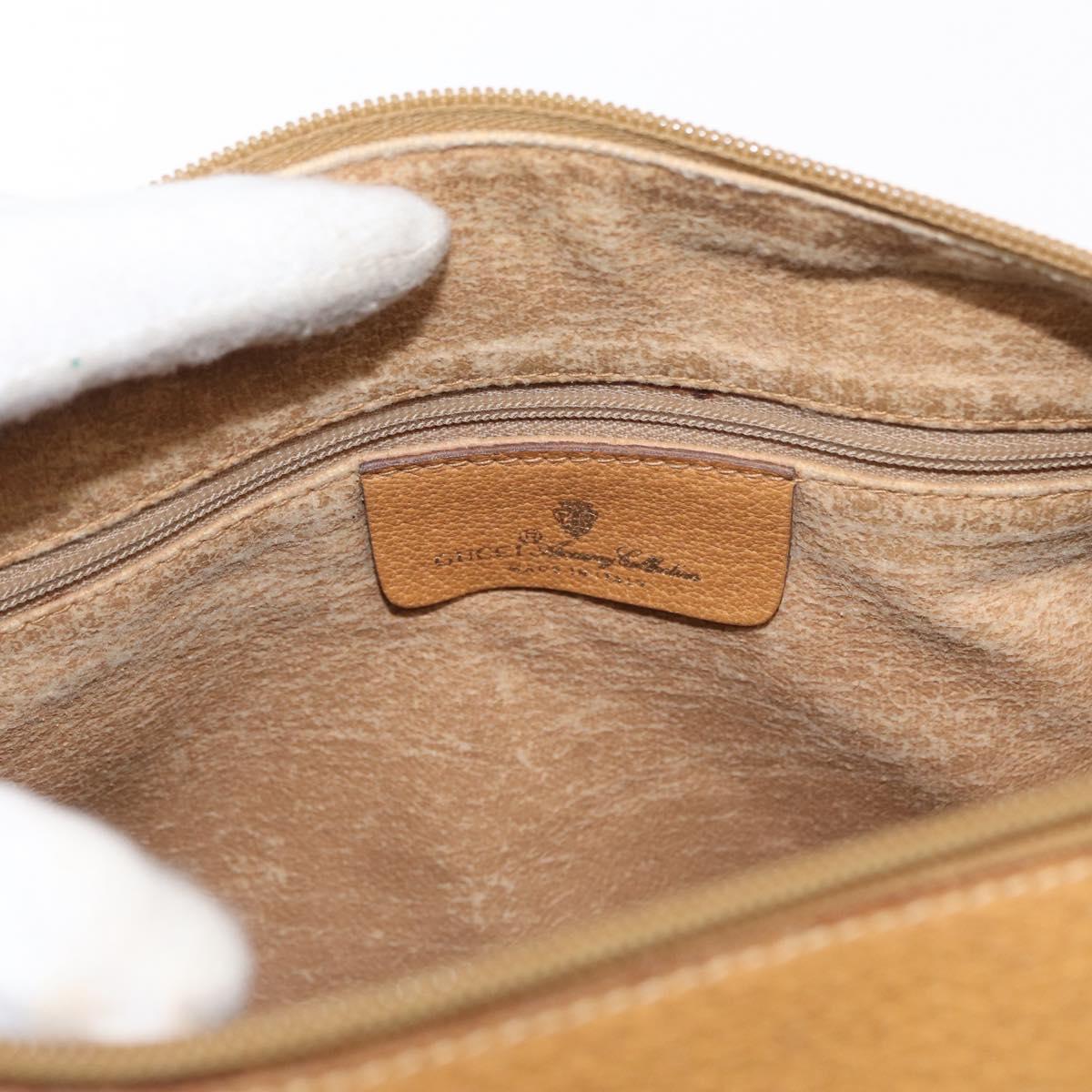 GUCCI Micro GG Supreme Web Sherry Line Bag PVC Beige Gold 40 02 007 Auth 155381