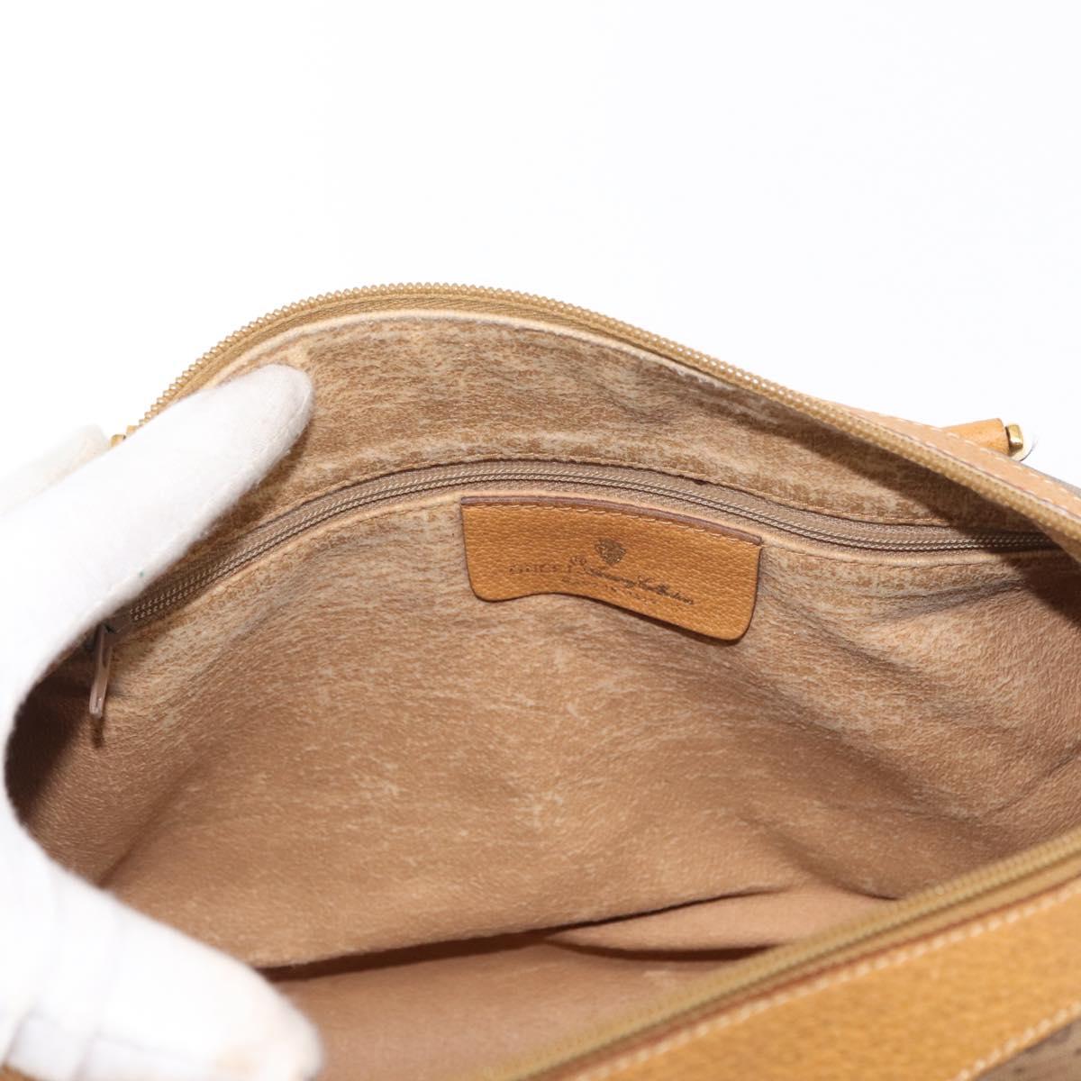 GUCCI Micro GG Supreme Web Sherry Line Bag PVC Beige Gold 40 02 007 Auth 155381