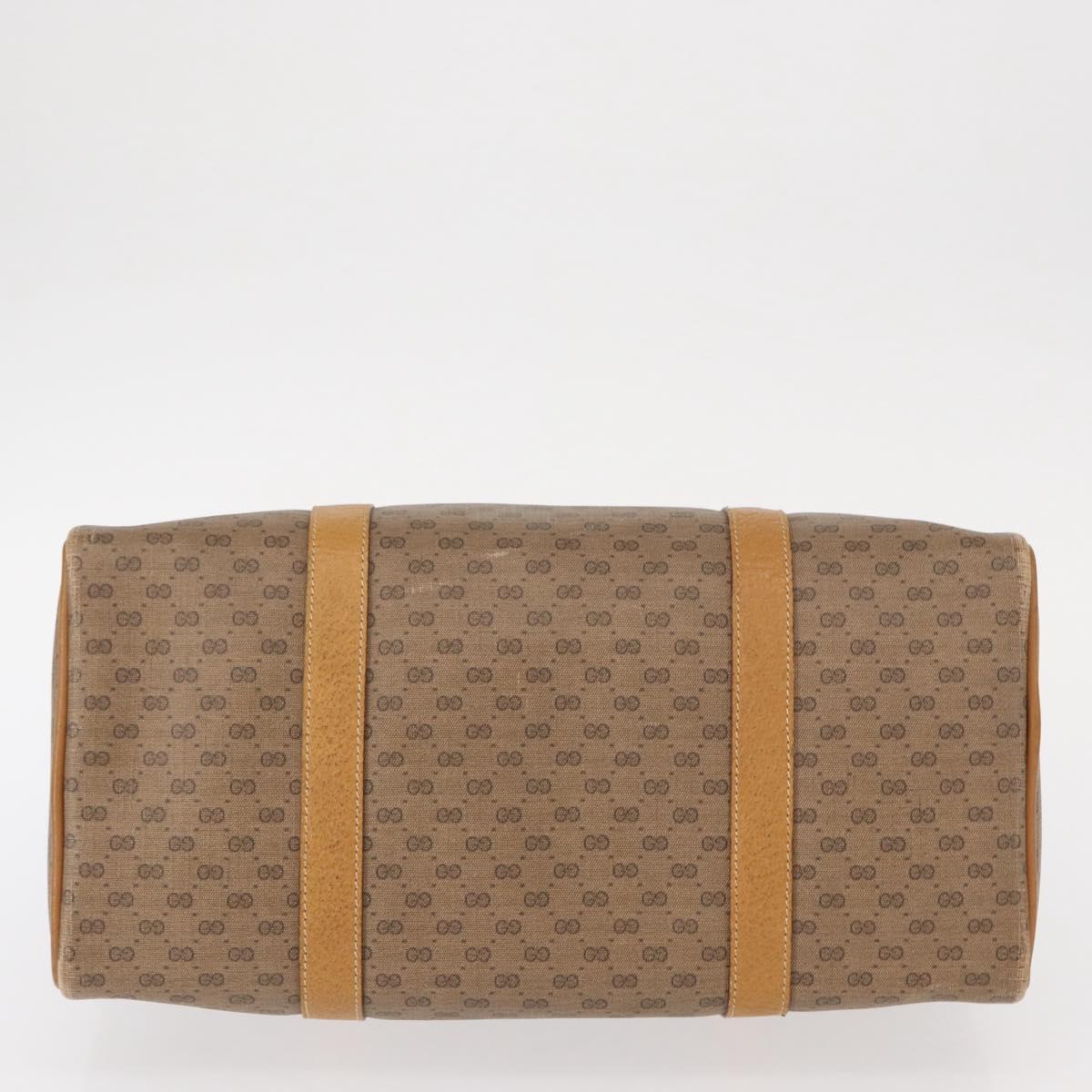 GUCCI Micro GG Supreme Web Sherry Line Bag PVC Beige Gold 40 02 007 Auth 155381