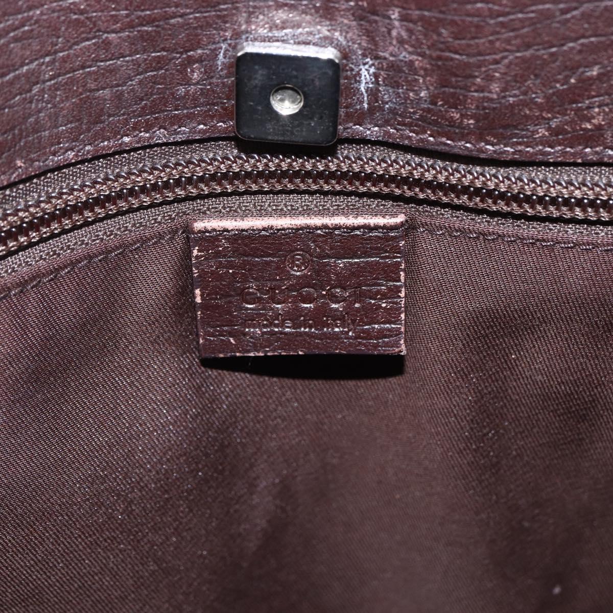 GUCCI GG Supreme Tote Bag PVC Beige Silver 114288 Auth 155389