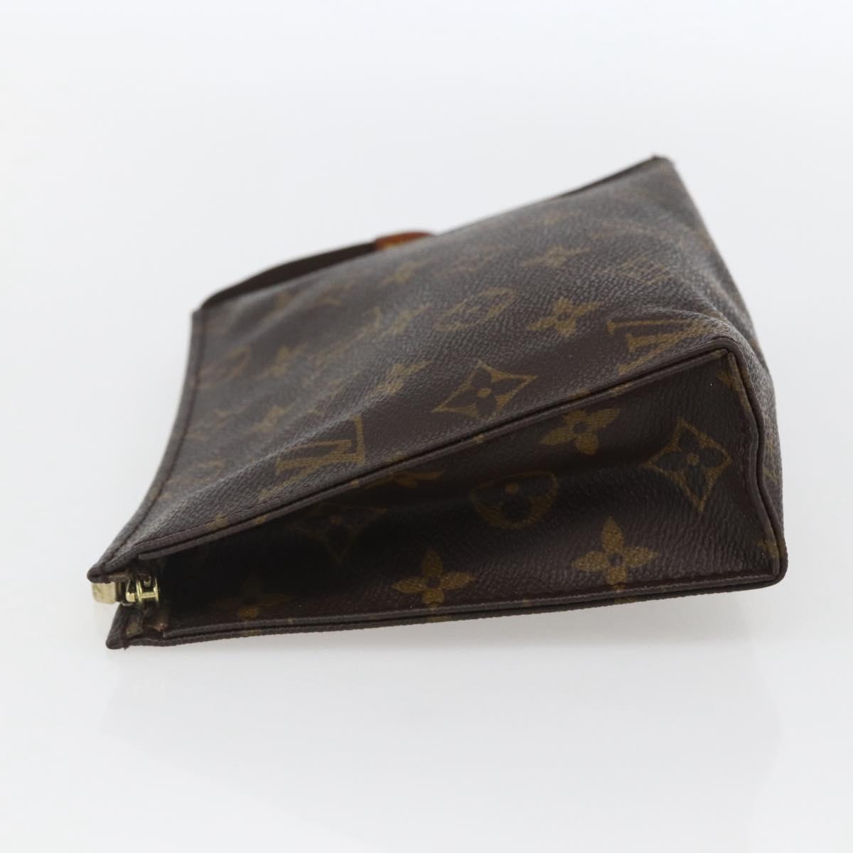 LOUIS VUITTON Monogram Poche Toilette 19 Pouch M47544 LV Auth 155404