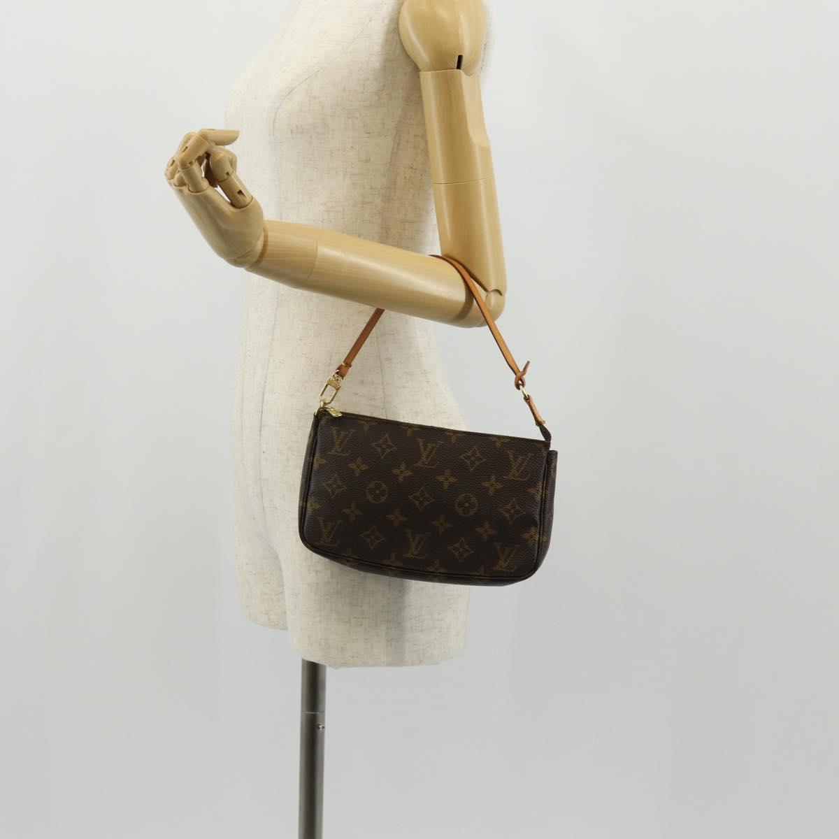 LOUIS VUITTON Monogram Pochette Accessoires Pouch M51980 LV Auth 155406V