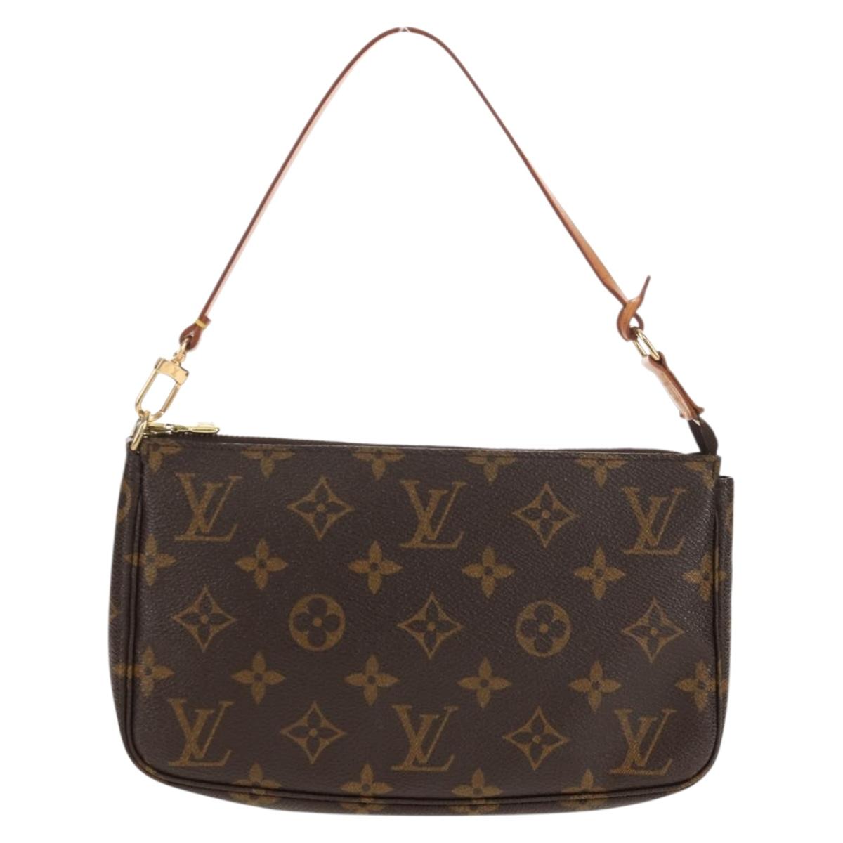 LOUIS VUITTON Monogram Pochette Accessoires Pouch M51980 LV Auth 155406V