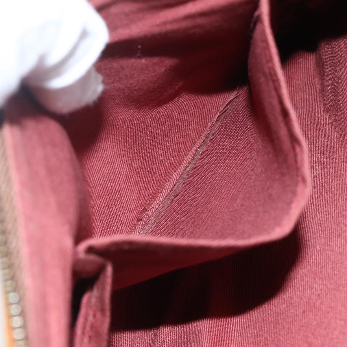 BURBERRY Nova Check Blue Label Shoulder Pouch Canvas 2way Beige Auth 155413