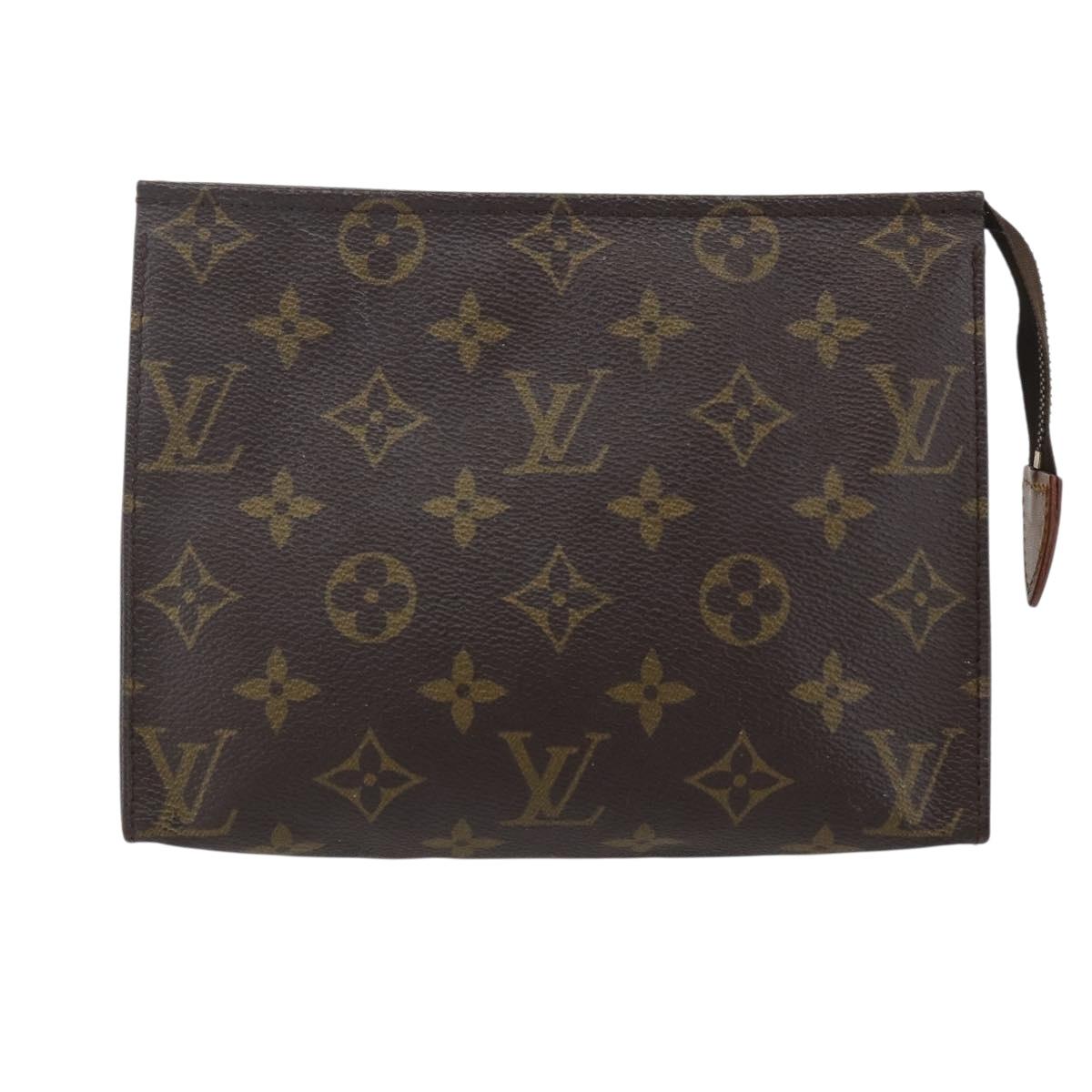 LOUIS VUITTON Monogram Poche Toilette 19 Pouch M47544 LV Auth 155420
