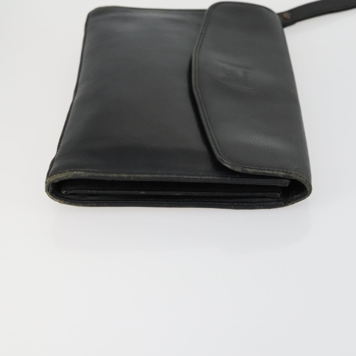 CARTIER Burberry Cartier Trotter Canvas Bag Leather 3 Set Black Auth 155423