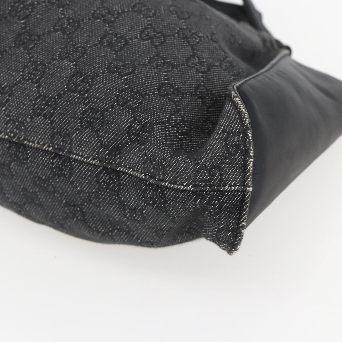 GUCCI GG Canvas Hand Bag Black 76554 Auth 155472