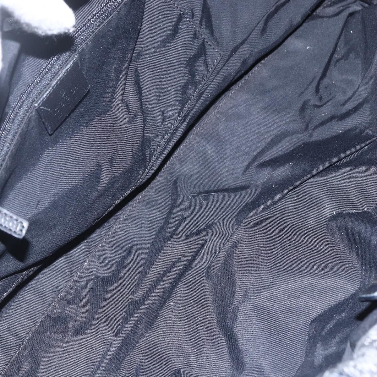 GUCCI GG Canvas Hand Bag Black 76554 Auth 155472