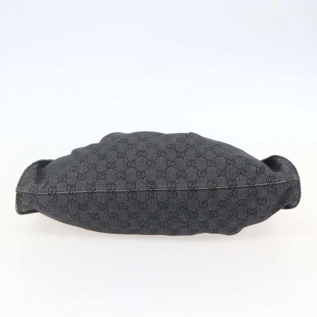 GUCCI GG Canvas Hand Bag Black 76554 Auth 155472