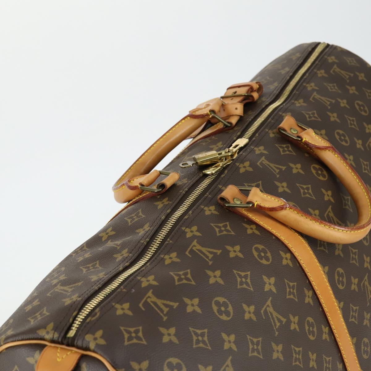 LOUIS VUITTON Monogram Keepall 60 Boston Bag M41422 LV Auth 155480V