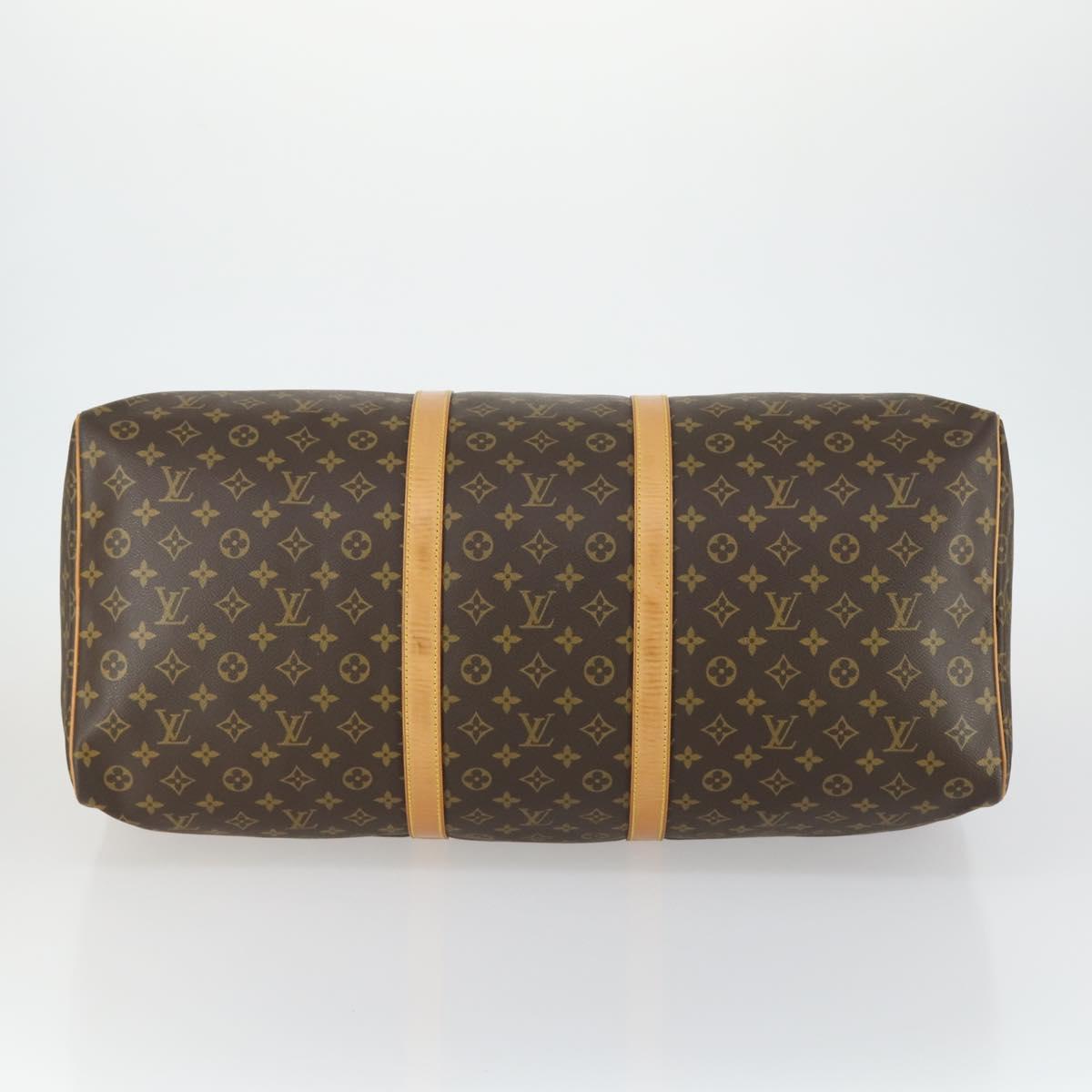 LOUIS VUITTON Monogram Keepall 60 Boston Bag M41422 LV Auth 155480V