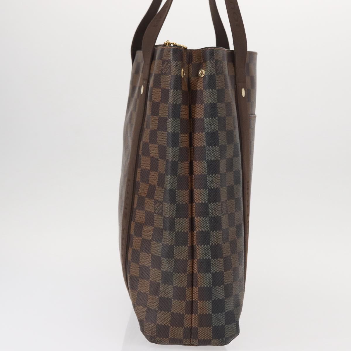 LOUIS VUITTON Damier Ebene Cabas Bobur Tote Bag N52006 LV Auth 155483