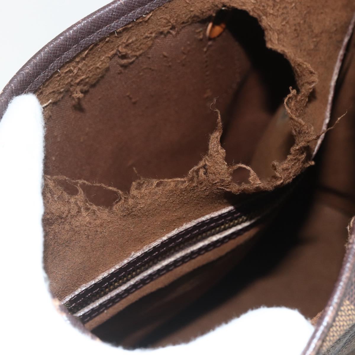 LOUIS VUITTON Damier Ebene Marais Shoulder Bag N42240 LV Auth 155484