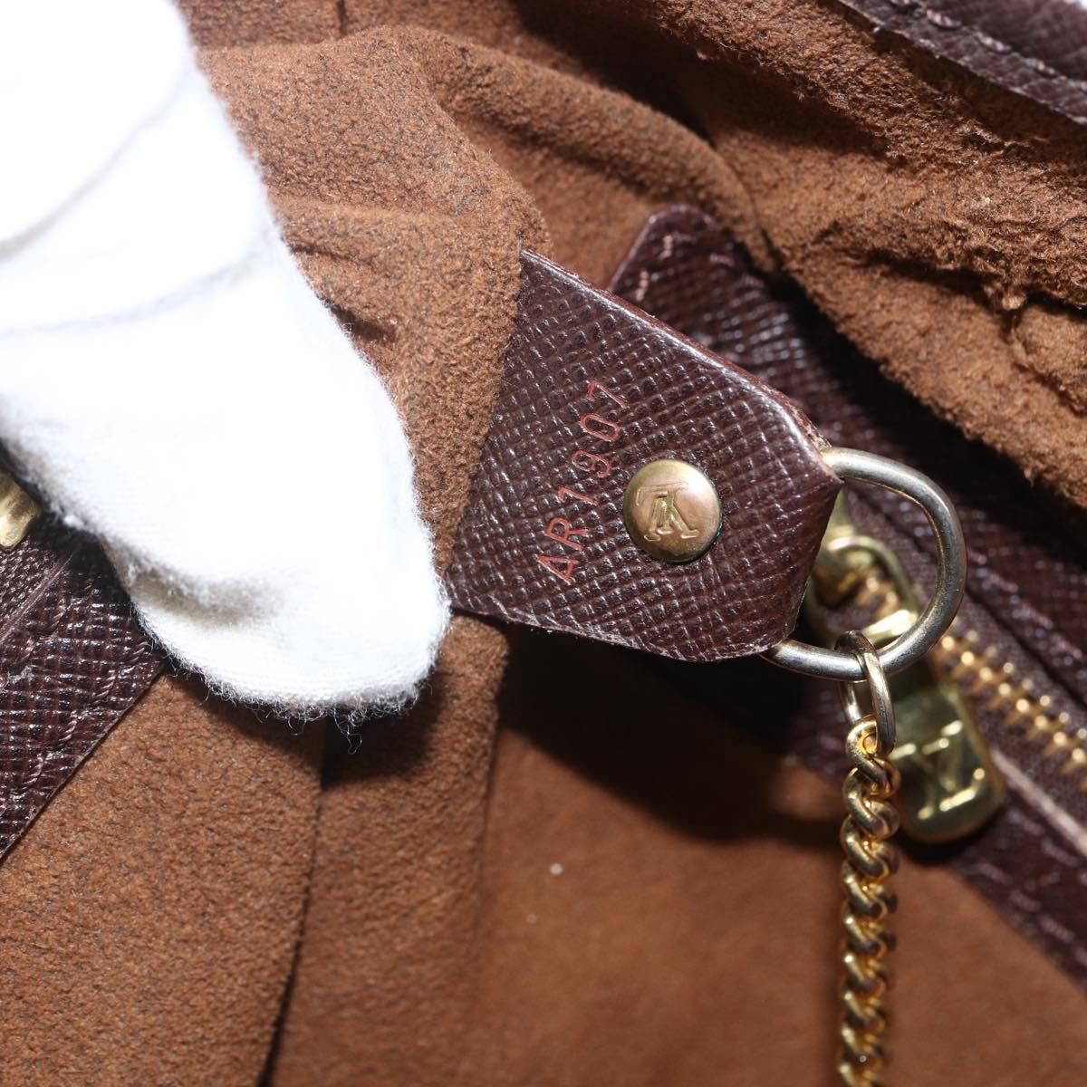 LOUIS VUITTON Damier Ebene Marais Shoulder Bag N42240 LV Auth 155484