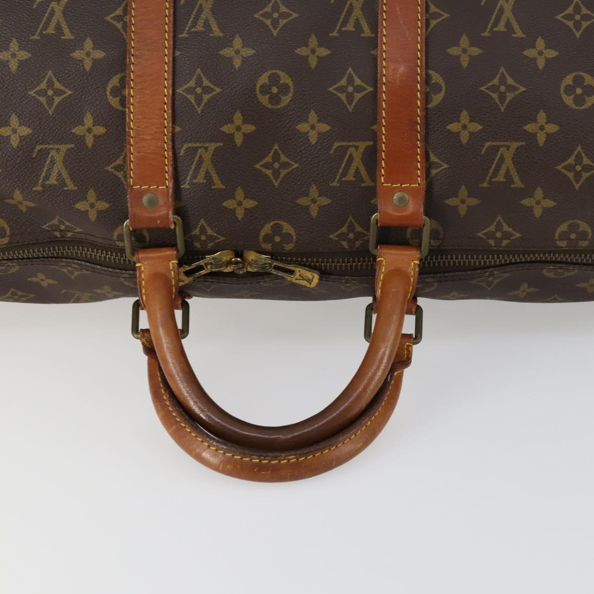 LOUIS VUITTON Monogram Keepall 50 Boston Bag M41426 LV Auth 155487
