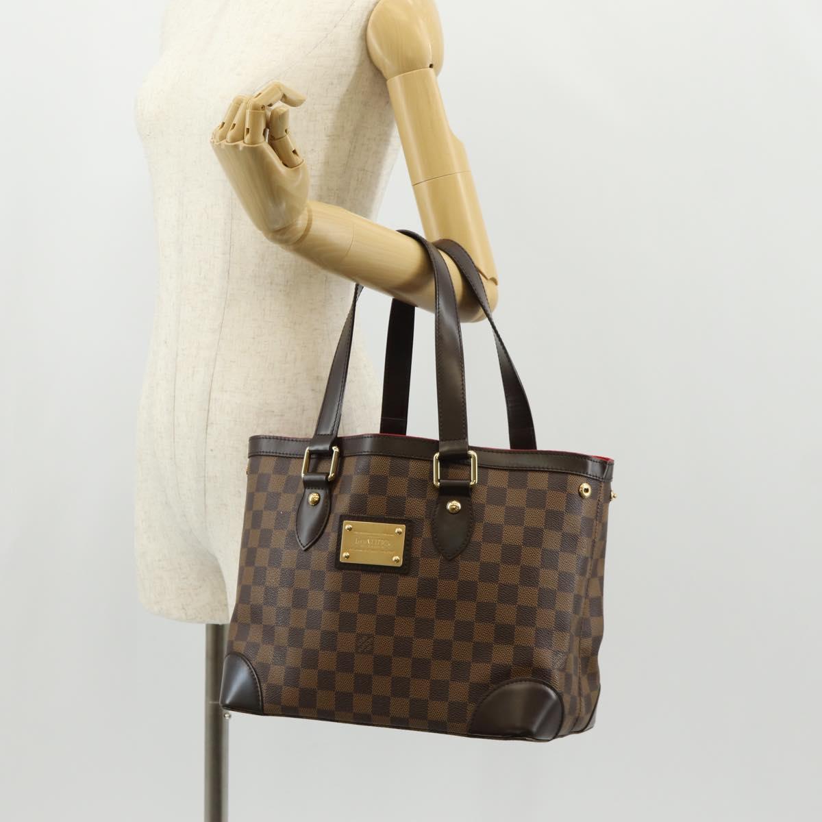 LOUIS VUITTON Damier Ebene Hampstead PM Tote Bag N51205 LV Auth 155489V