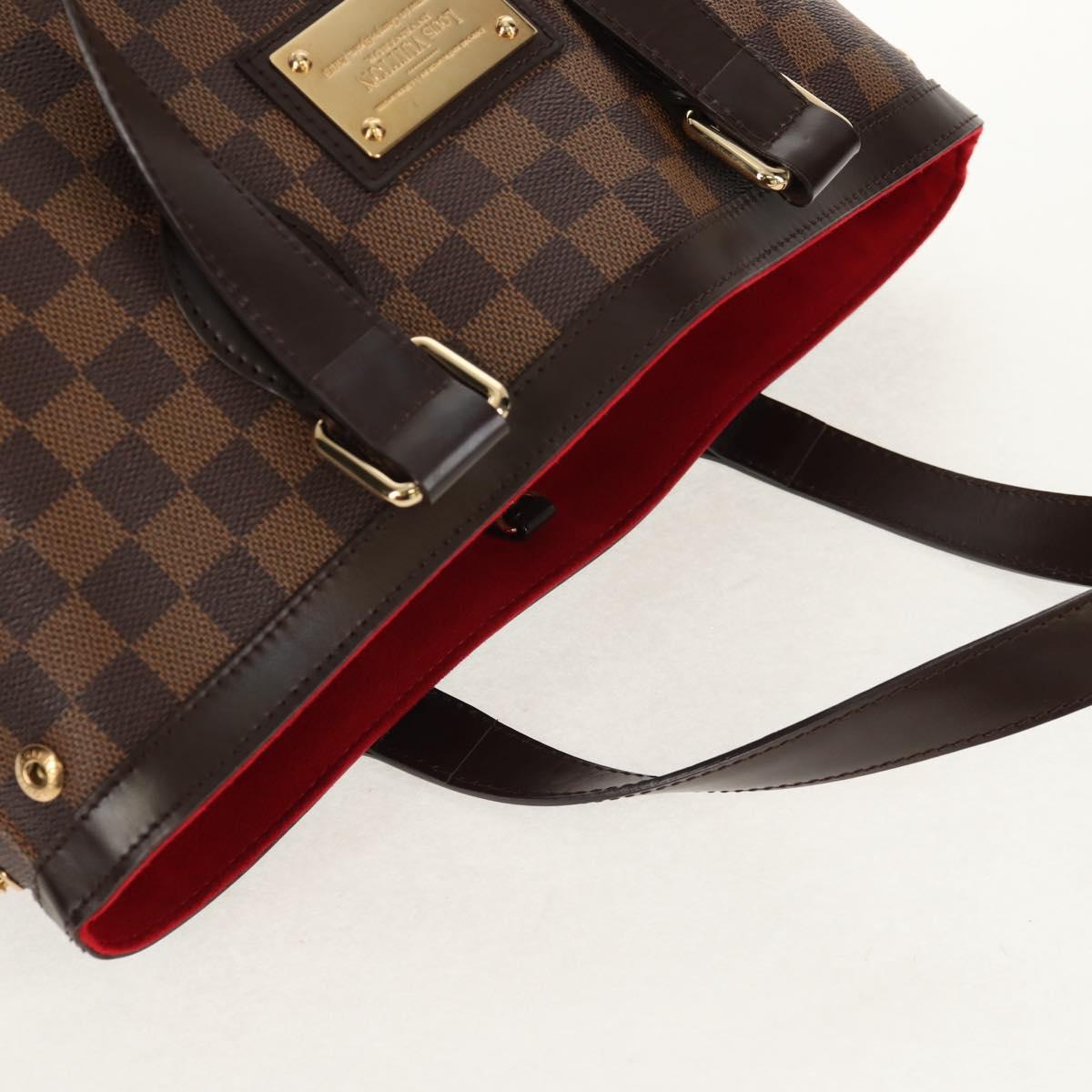 LOUIS VUITTON Damier Ebene Hampstead PM Tote Bag N51205 LV Auth 155489V