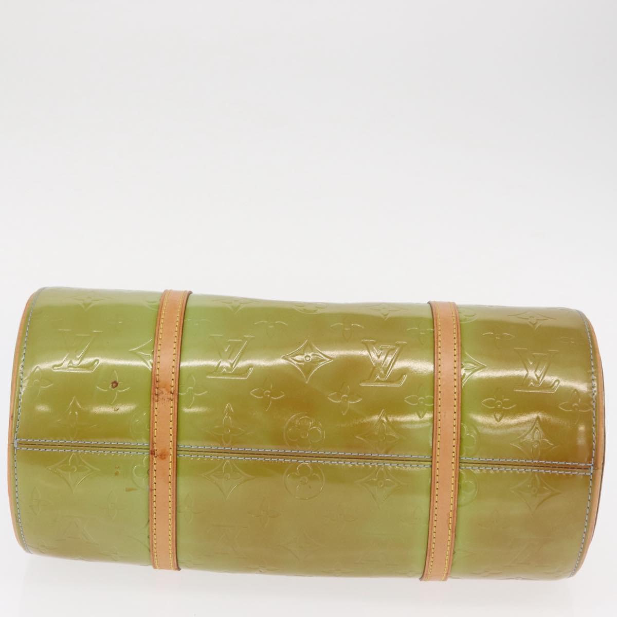 LOUIS VUITTON Monogram Vernis Bedford Hand Bag Baby Blue M91007 LV Auth 155493