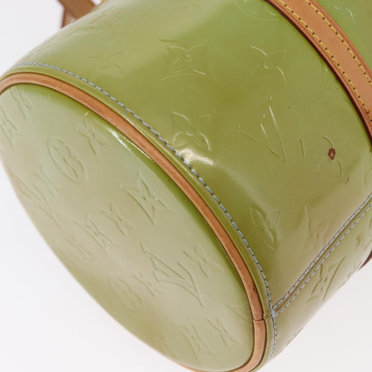 LOUIS VUITTON Monogram Vernis Bedford Hand Bag Baby Blue M91007 LV Auth 155493