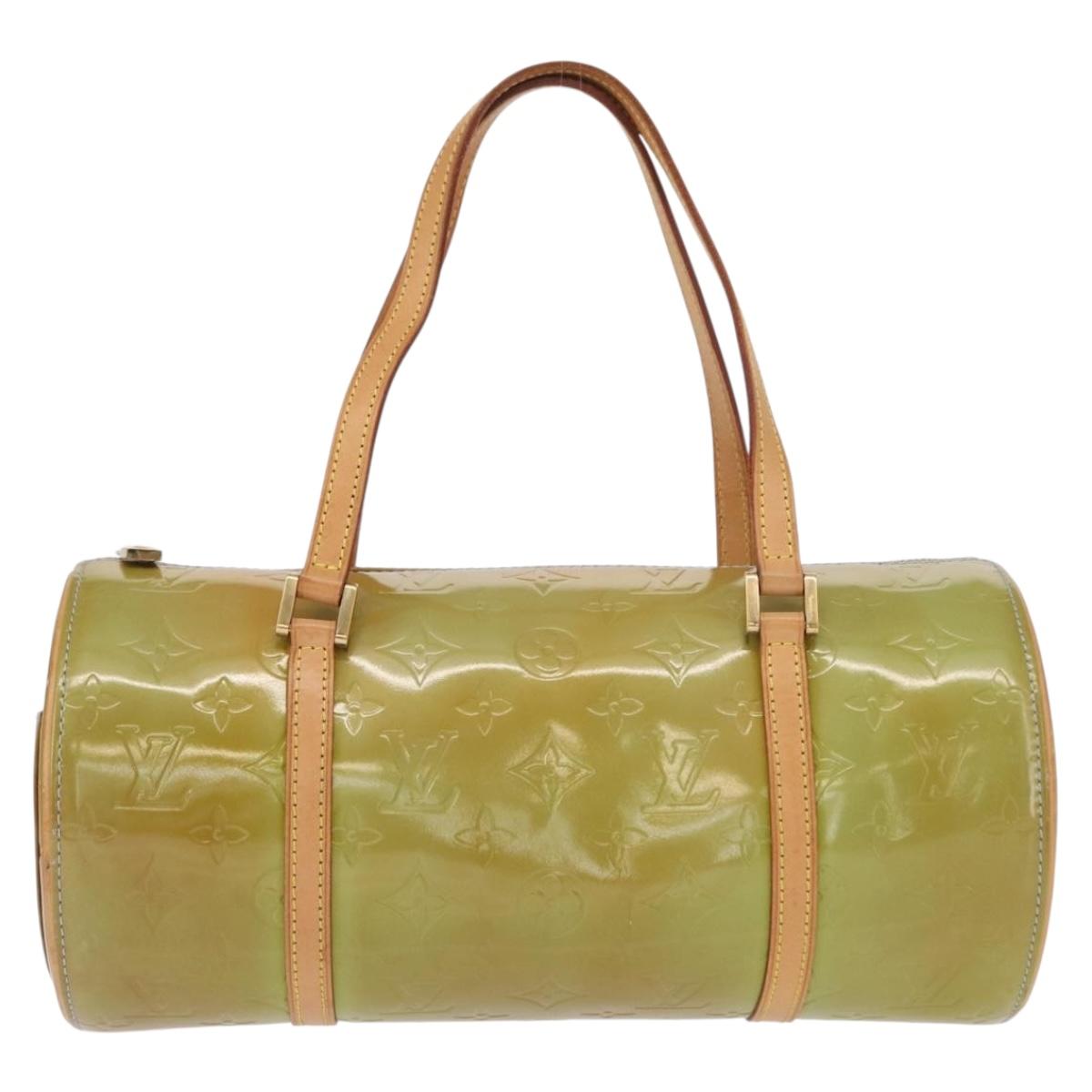 LOUIS VUITTON Monogram Vernis Bedford Hand Bag Baby Blue M91007 LV Auth 155493