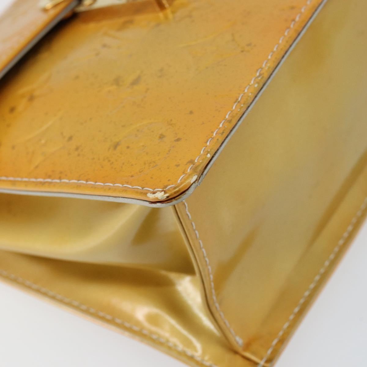 LOUIS VUITTON Monogram Vernis Spring street Hand Bag Gris M91029 LV Auth 155494