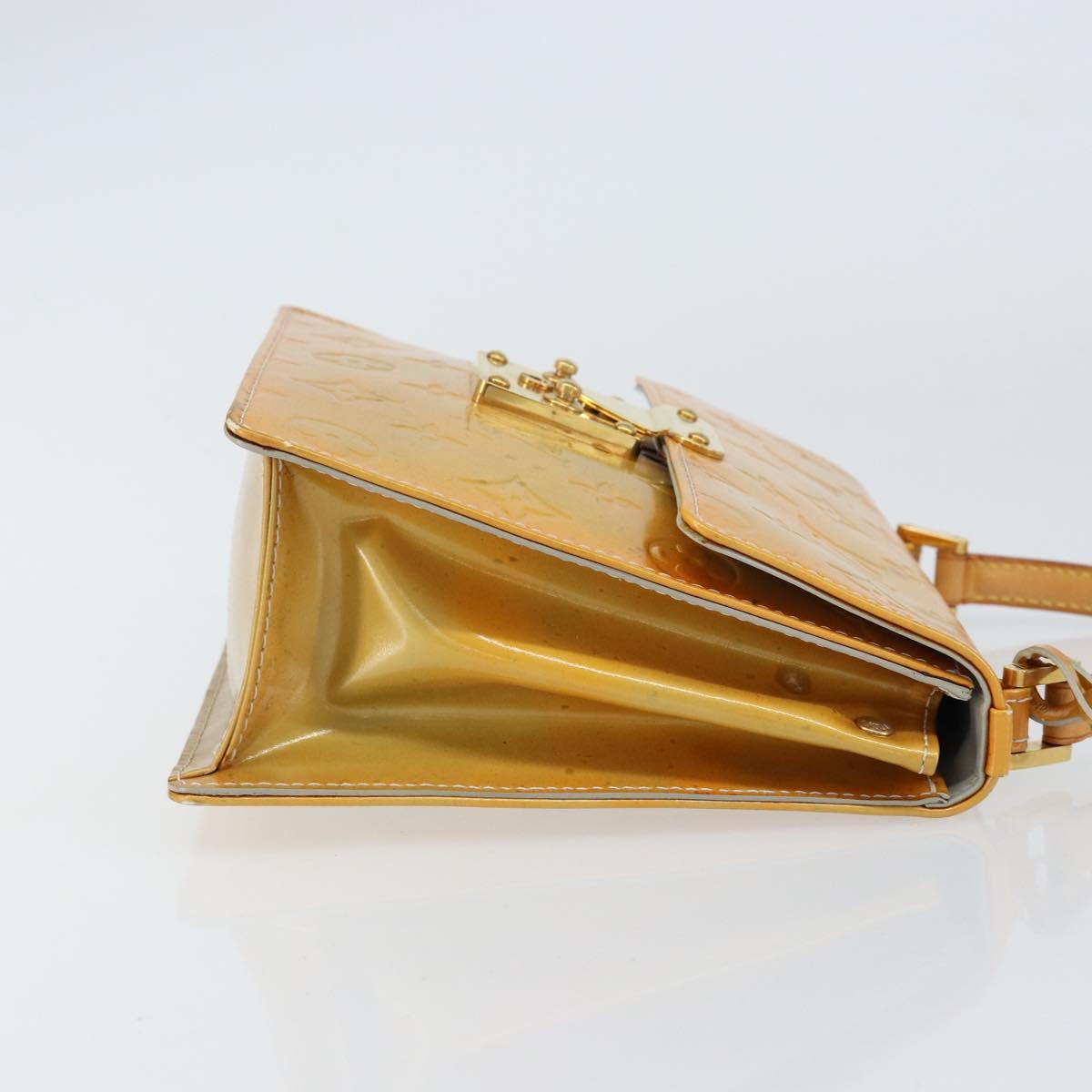 LOUIS VUITTON Monogram Vernis Spring street Hand Bag Gris M91029 LV Auth 155494