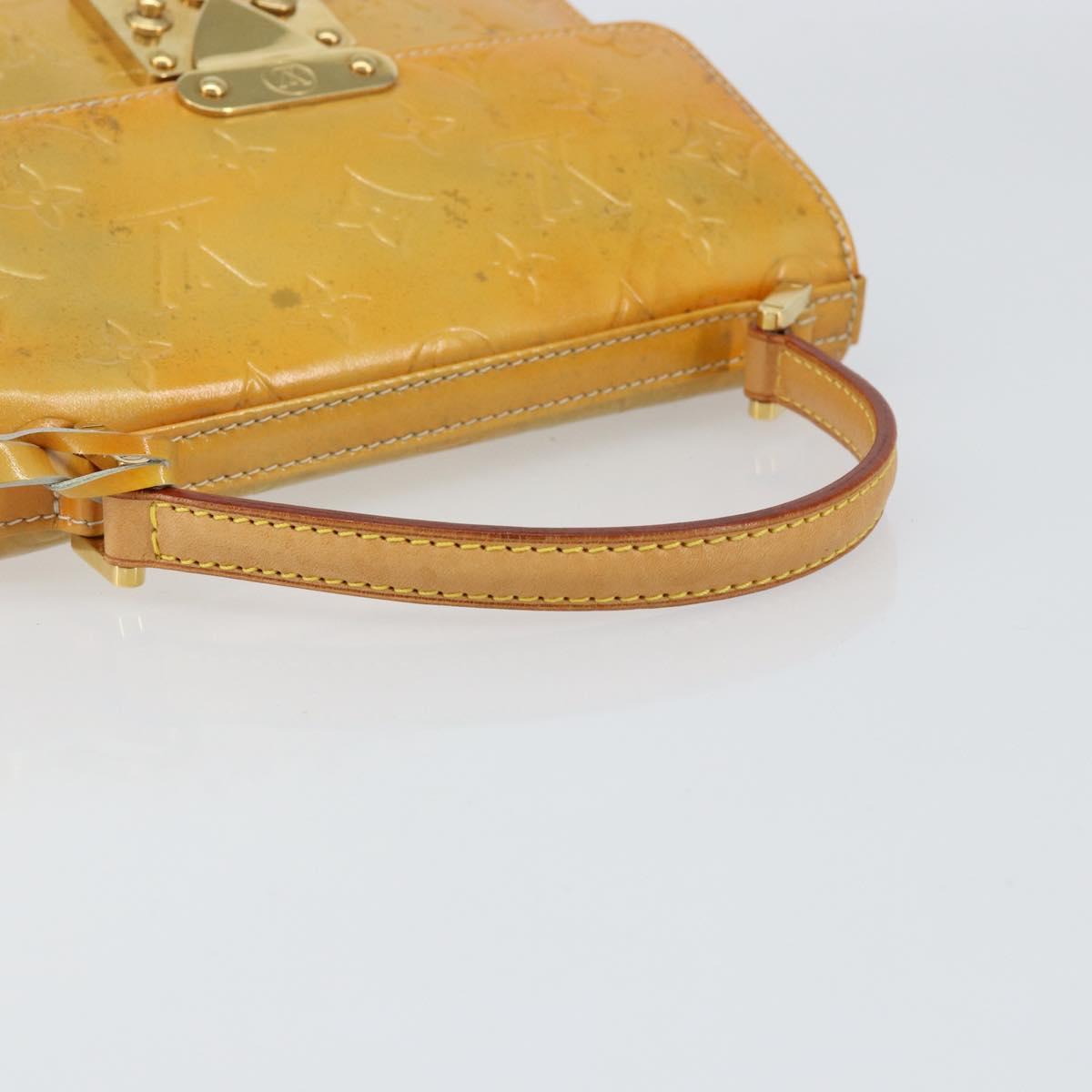 LOUIS VUITTON Monogram Vernis Spring street Hand Bag Gris M91029 LV Auth 155494