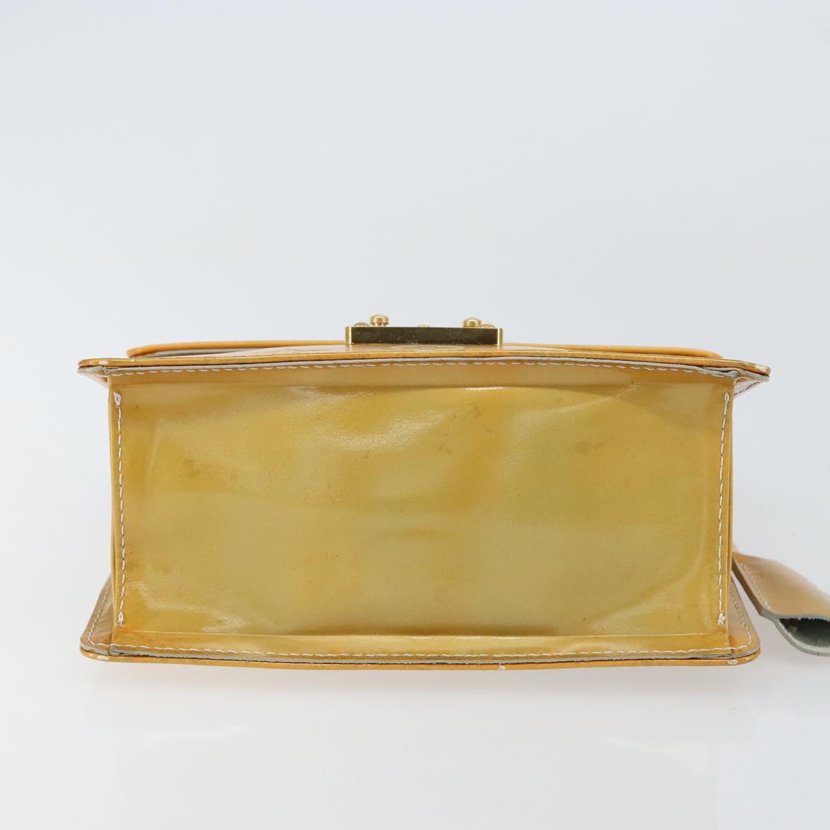 LOUIS VUITTON Monogram Vernis Spring street Hand Bag Gris M91029 LV Auth 155494