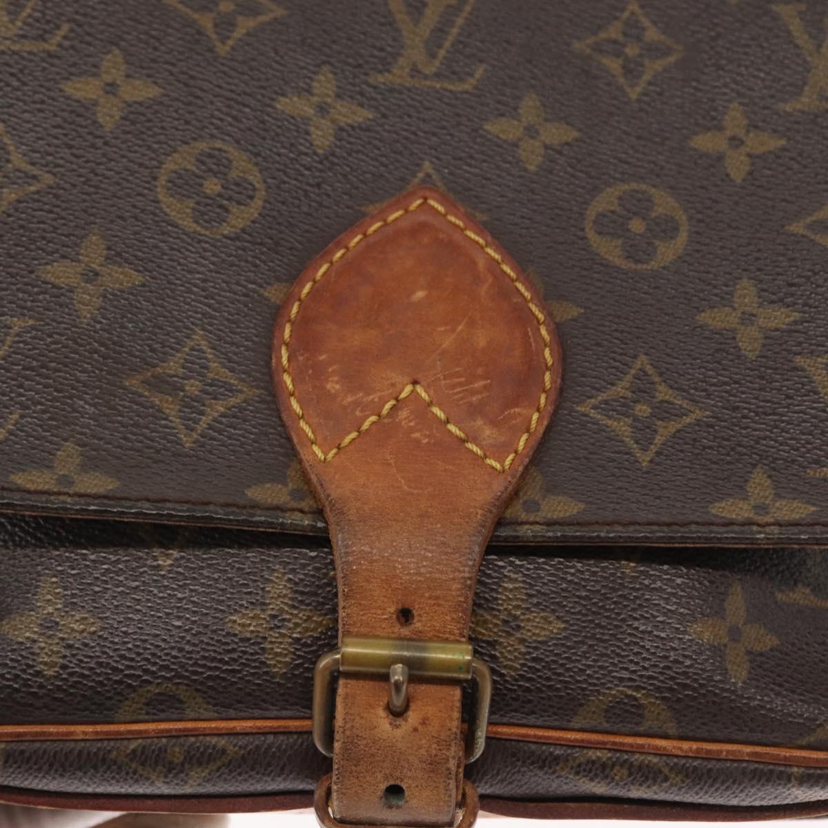 LOUIS VUITTON Monogram Cartouchiere MM Shoulder Bag M51253 LV Auth 155523