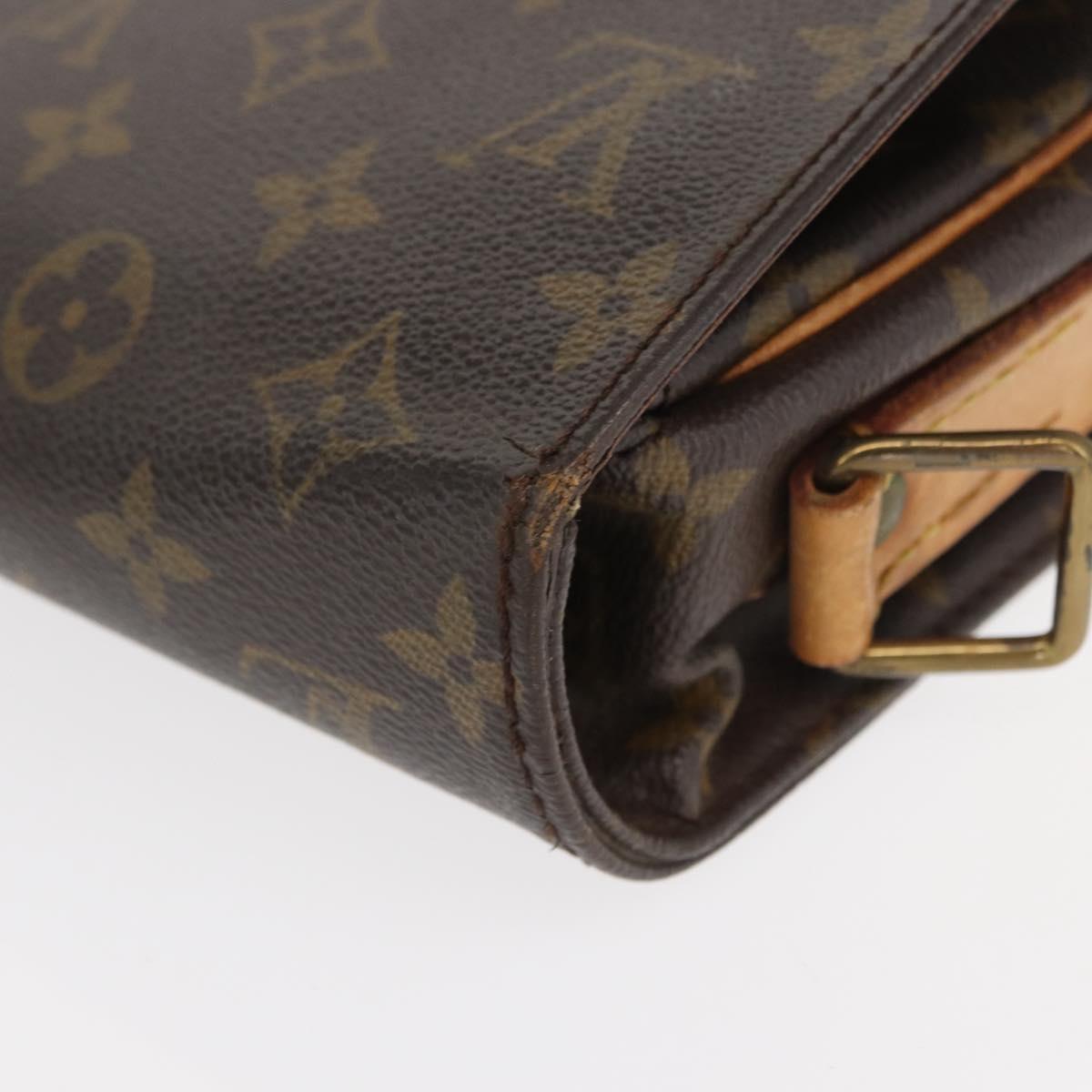 LOUIS VUITTON Monogram Cartouchiere MM Shoulder Bag M51253 LV Auth 155523